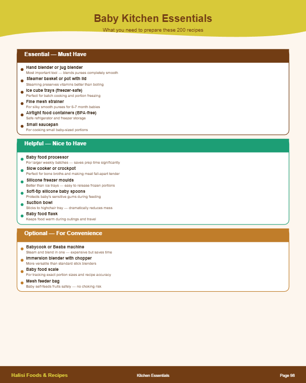 200 Kenyan Baby Weaning Recipes