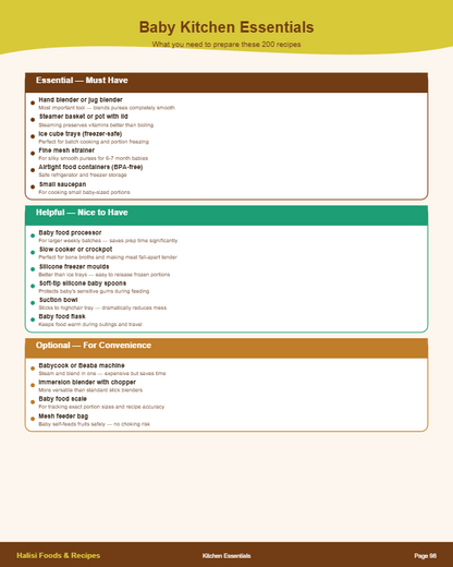 200 Kenyan Baby Weaning Recipes